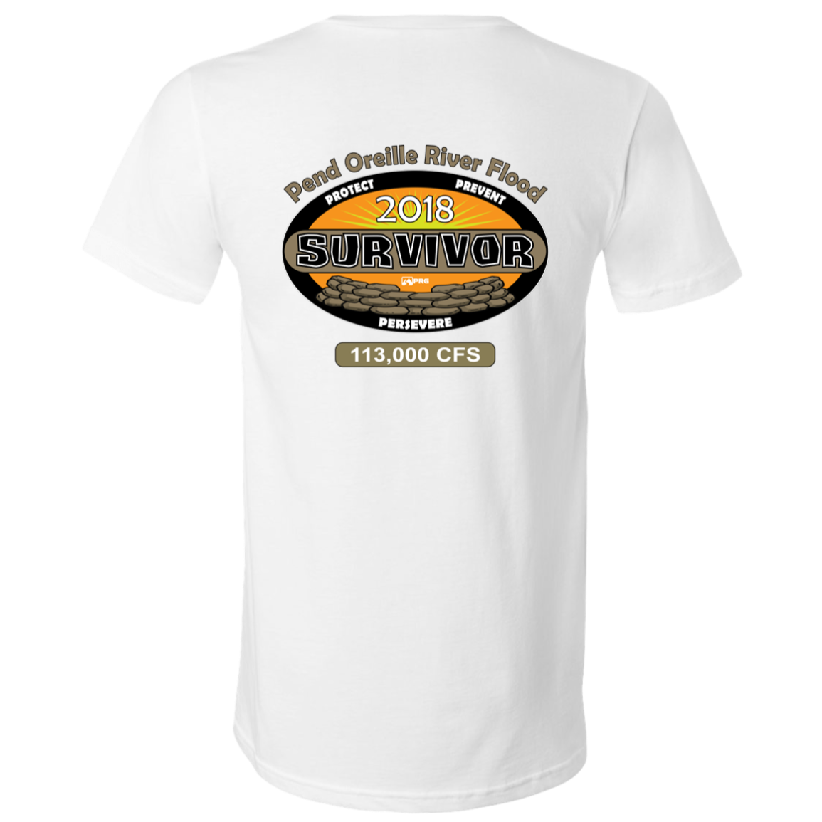 Flood Survivor 2018 (Front & Back) - V-Neck