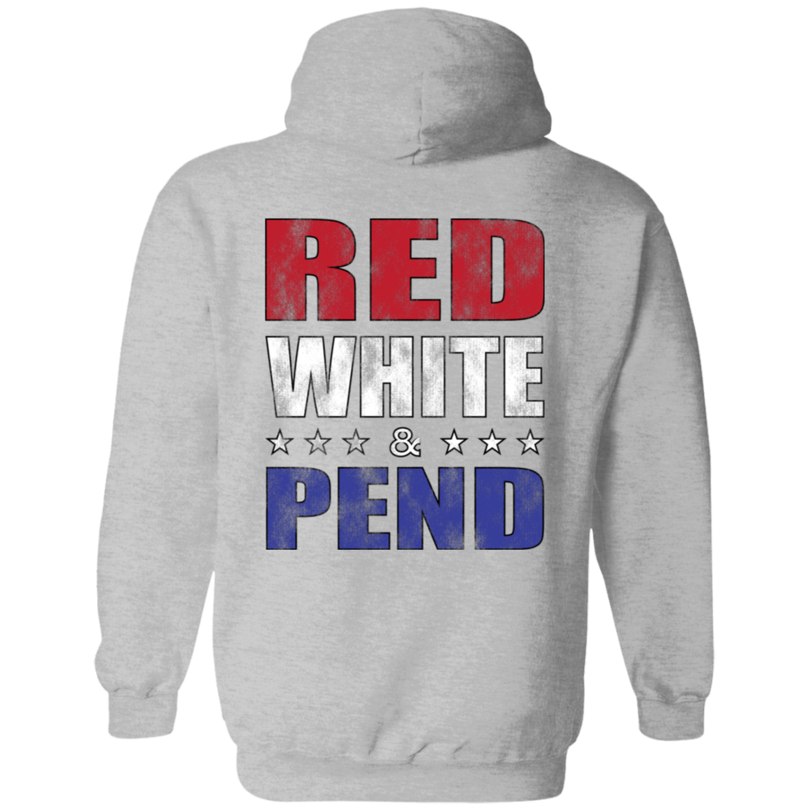 Red White & Pend (on Back) Hoodie