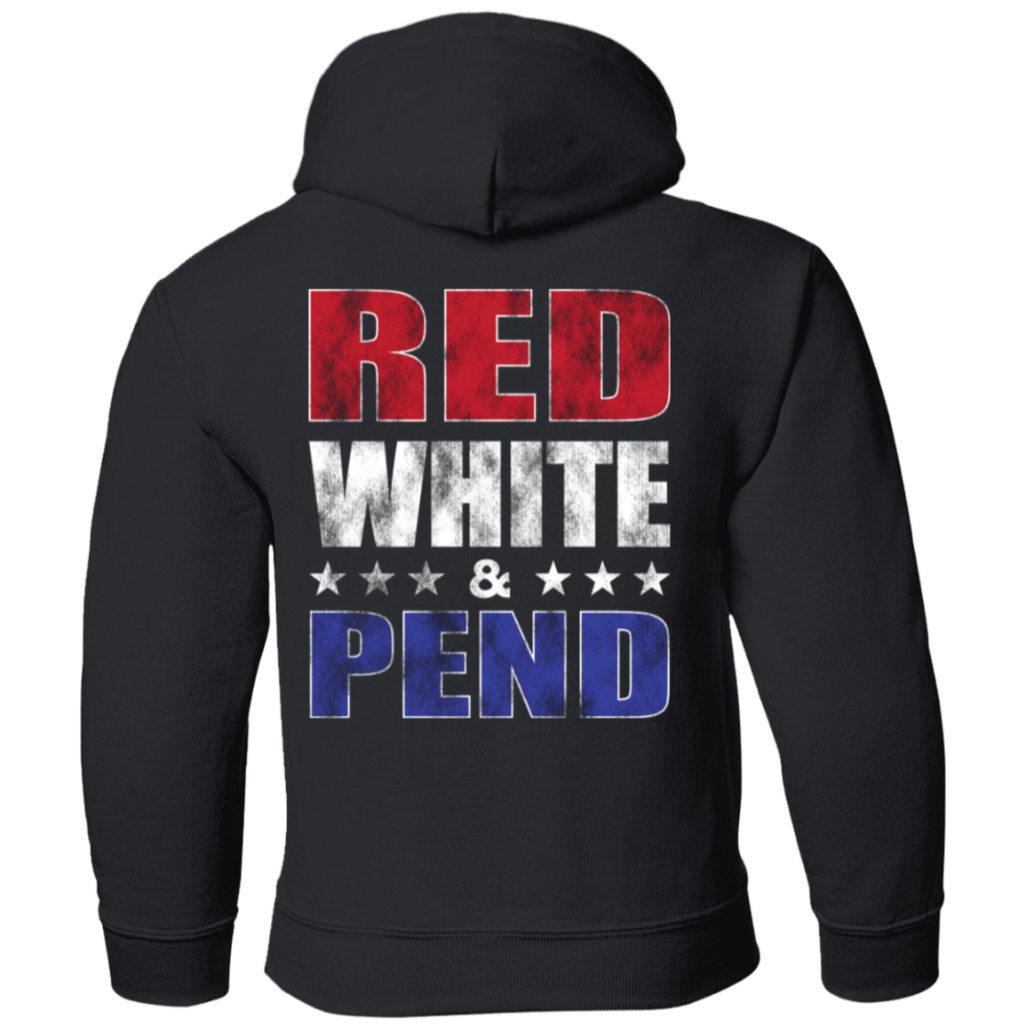 Red White & Pend (on Back) Youth Hoodie