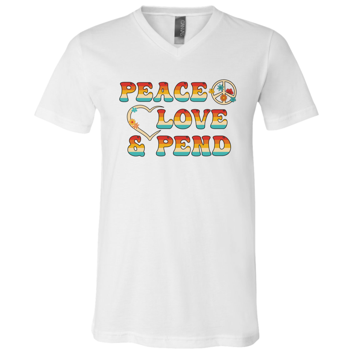 Peace, Love & Pend - V-Neck