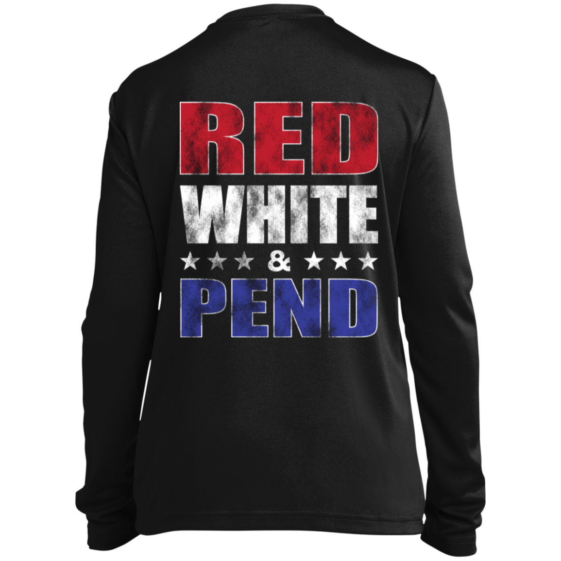 Red White & Pend (on Back) Youth Long Sleeve