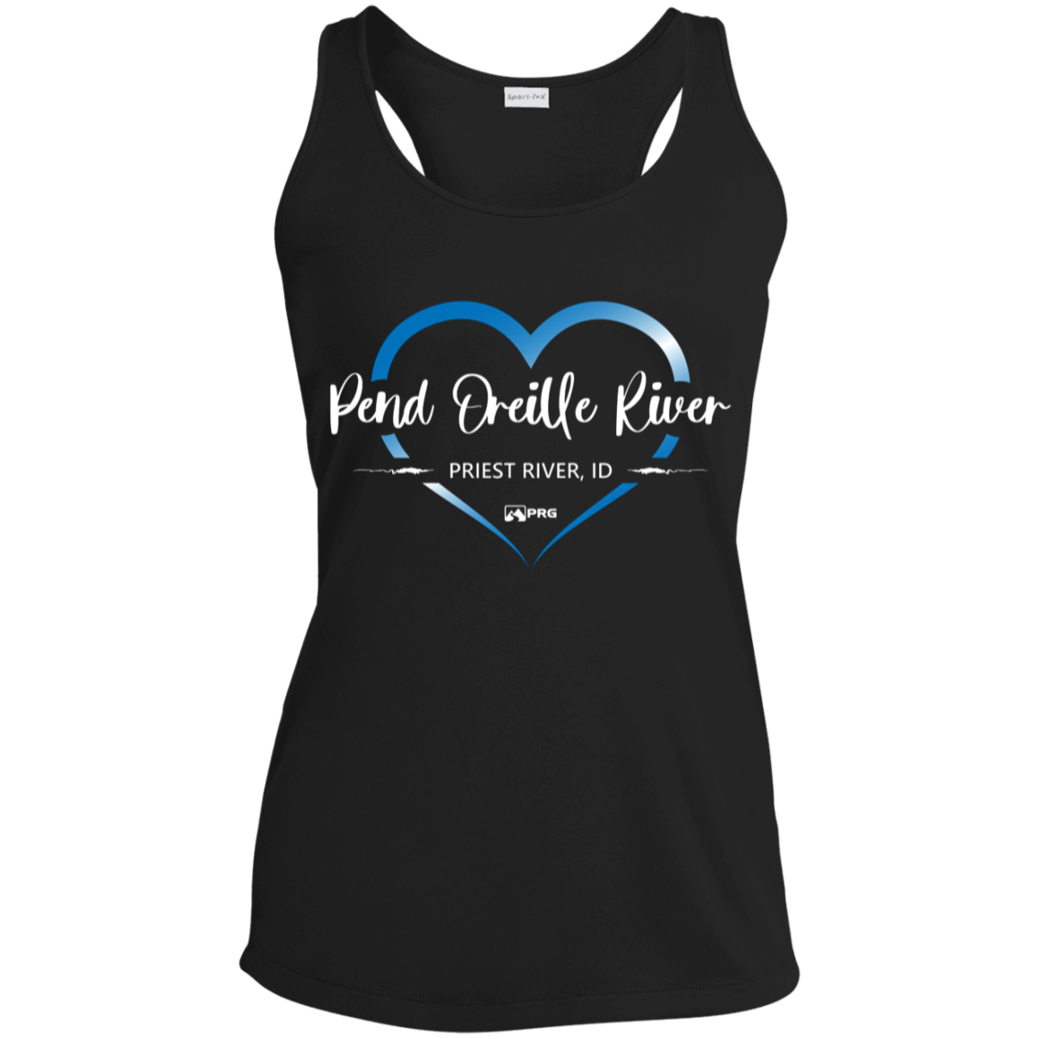 Priest River Hearts Full - Womens Racerback