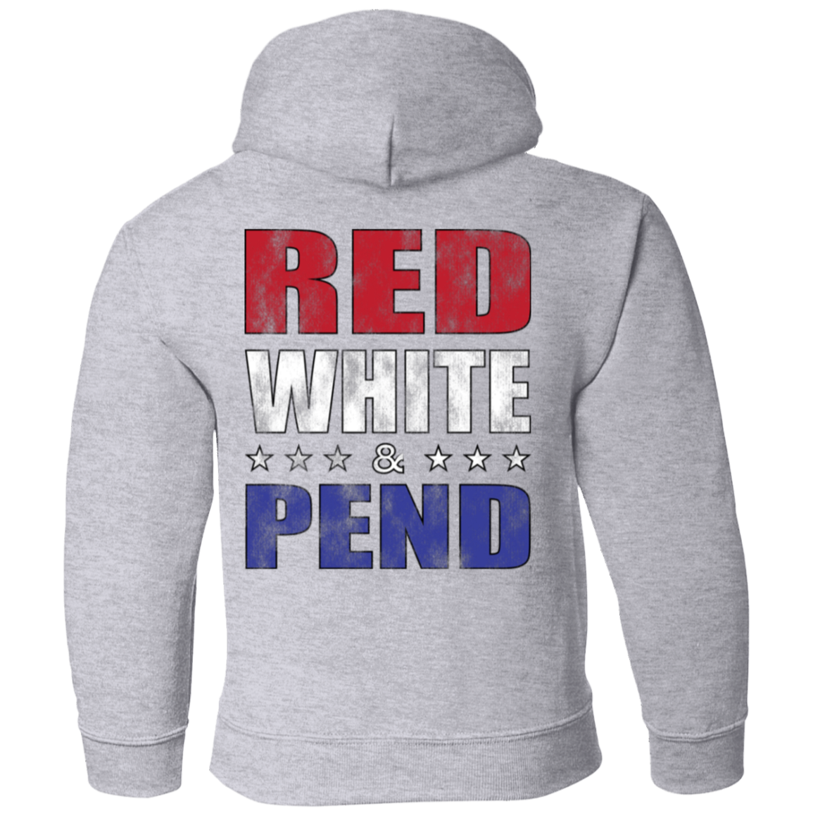 Red White & Pend (on Back) Youth Hoodie