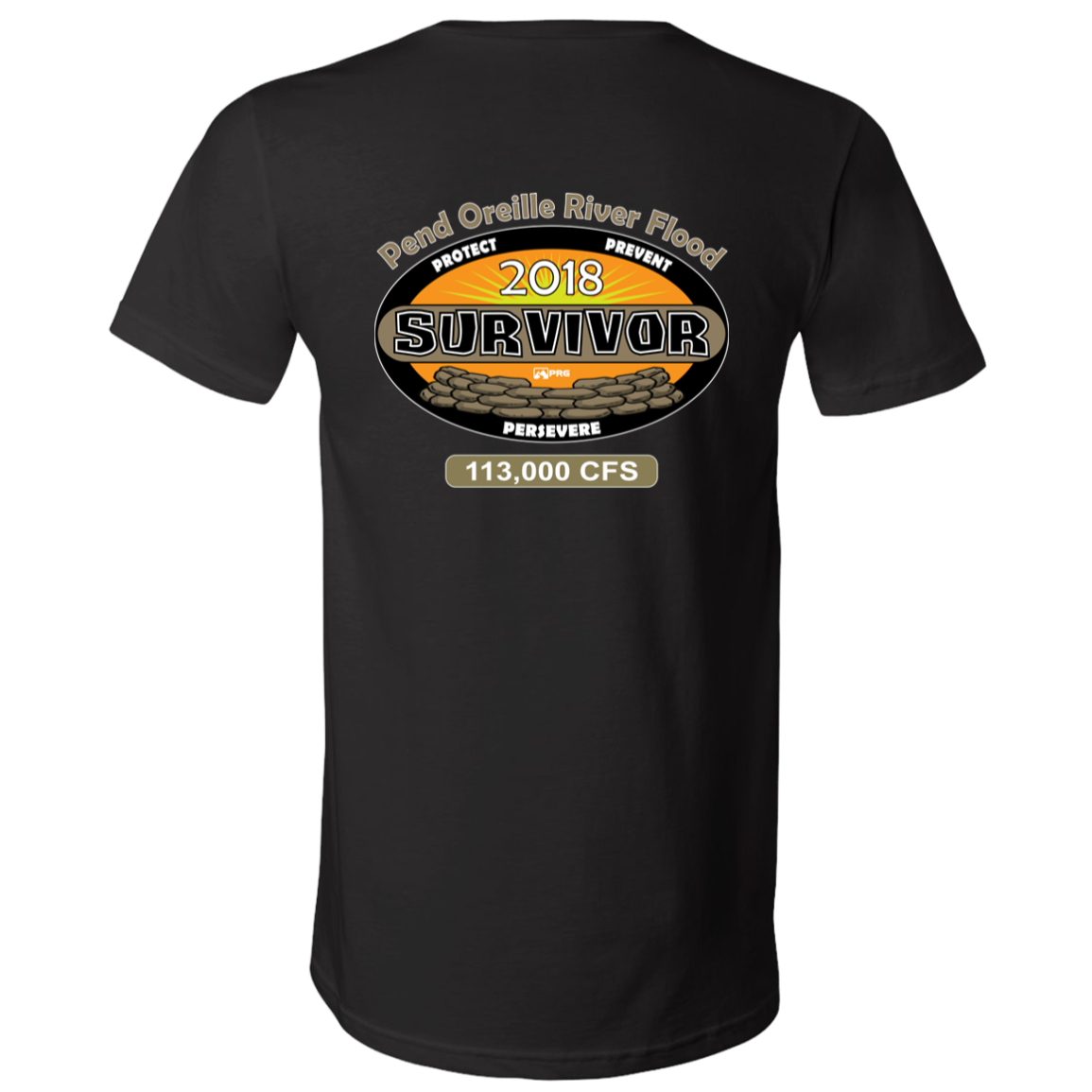 Flood Survivor 2018 (Front & Back) - V-Neck