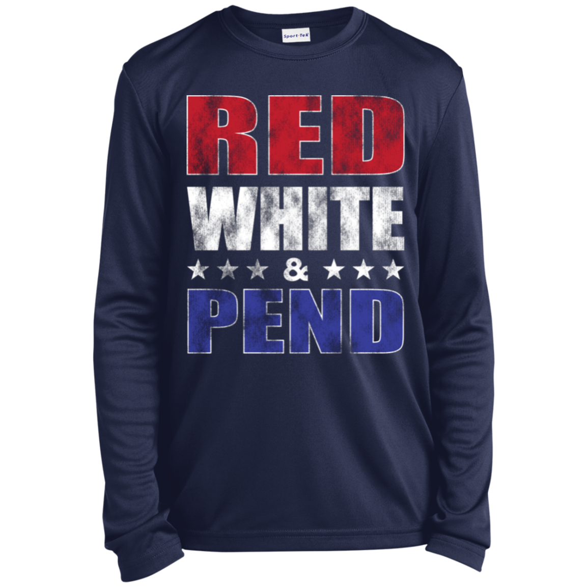 Red White & Pend Youth Long Sleeve
