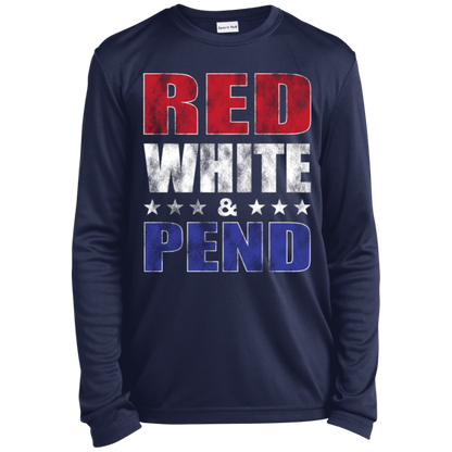 Red White & Pend Youth Long Sleeve