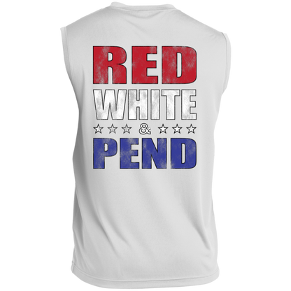 Red White & Pend (on Back) Sleeveless