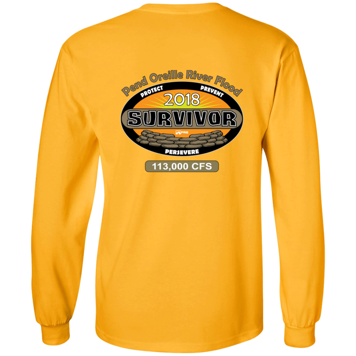 Flood Survivor 2018 (Front & Back) - Long Sleeve