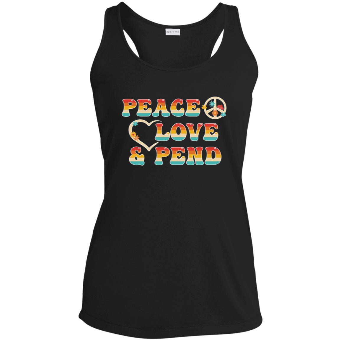 Peace, Love & Pend - Womens Racerback