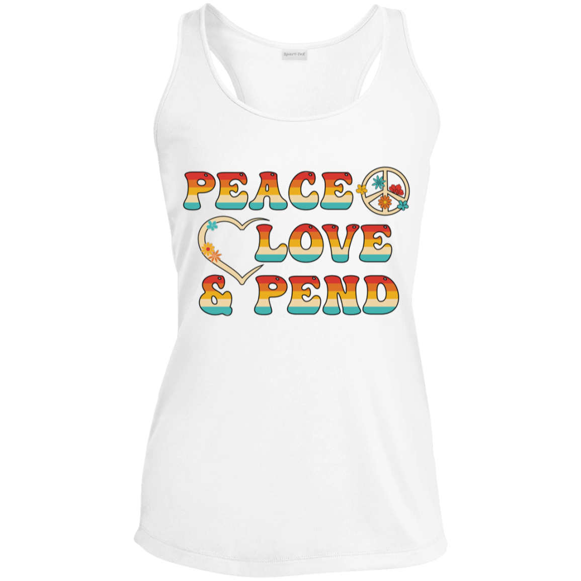 Peace, Love & Pend - Womens Racerback