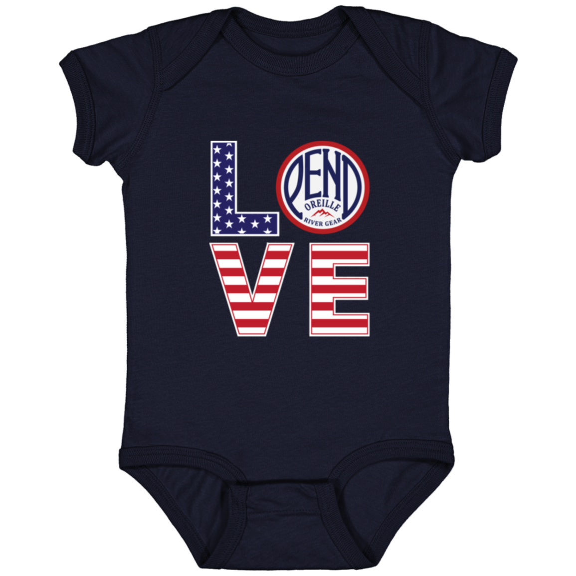 L.O.V.E. Pend Infant Onesie