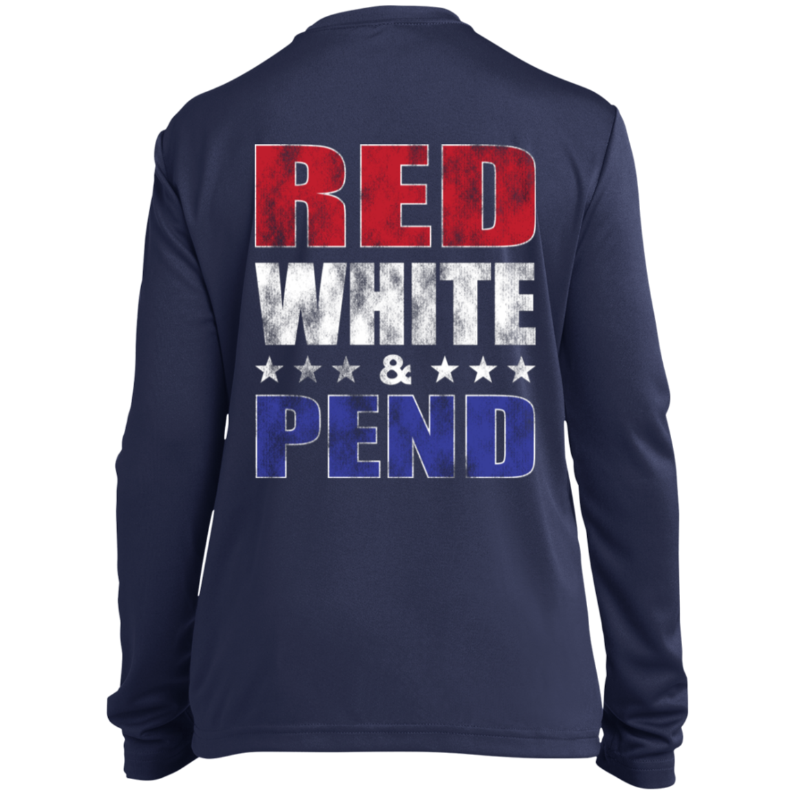 Red White & Pend (on Back) Youth Long Sleeve