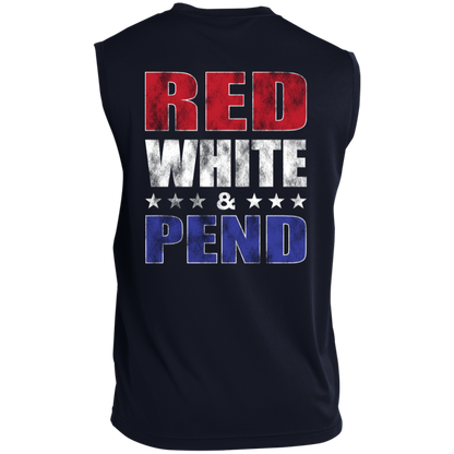 Red White & Pend (on Back) Sleeveless