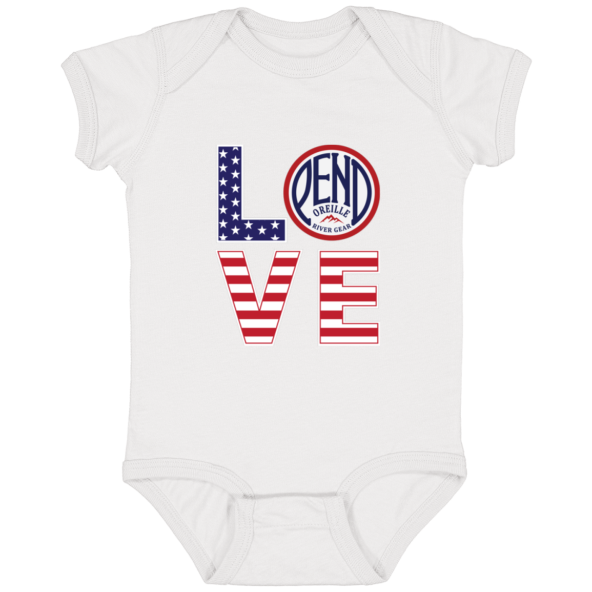 L.O.V.E. Pend Infant Onesie