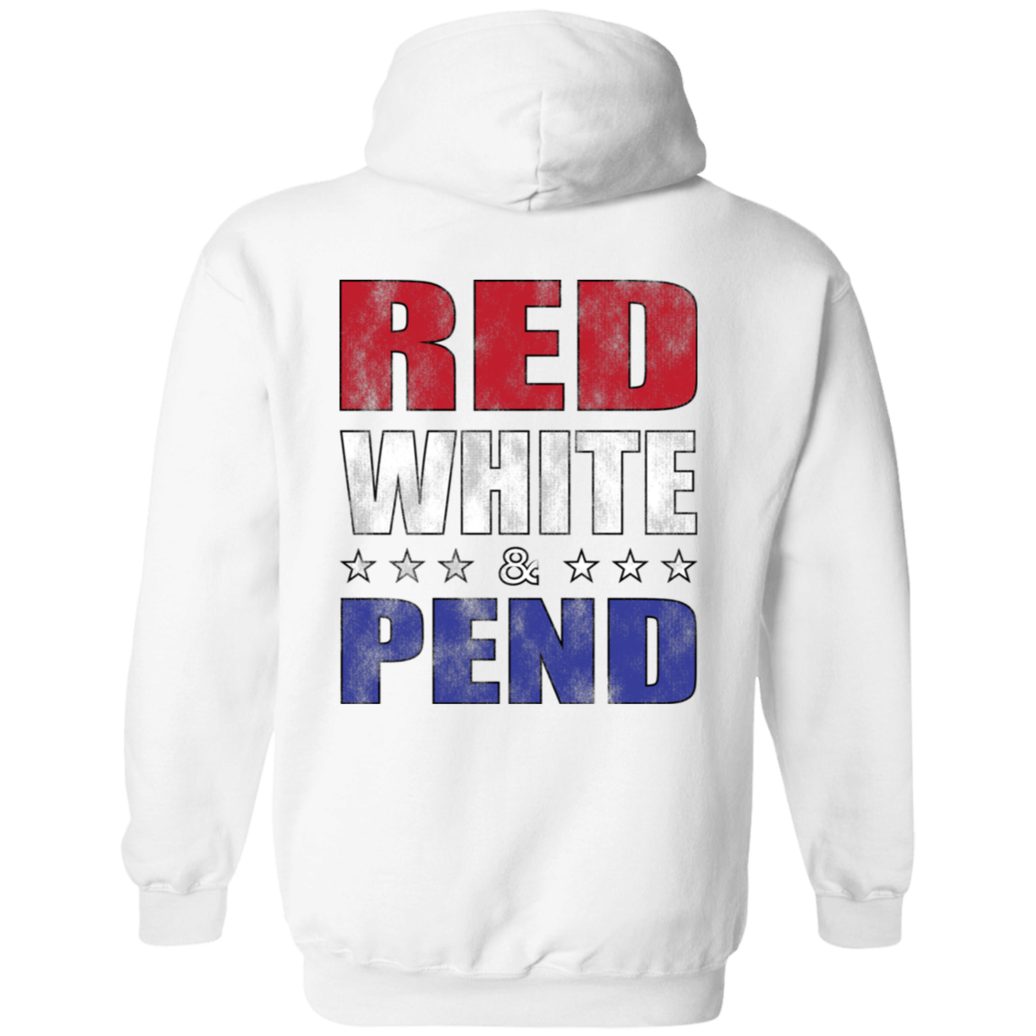 Red White & Pend (on Back) Hoodie