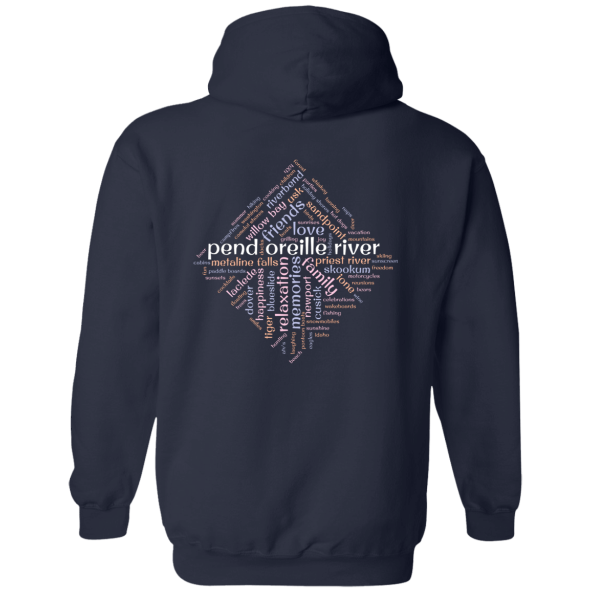 Word Cloud (Front & Back) - Hoodie