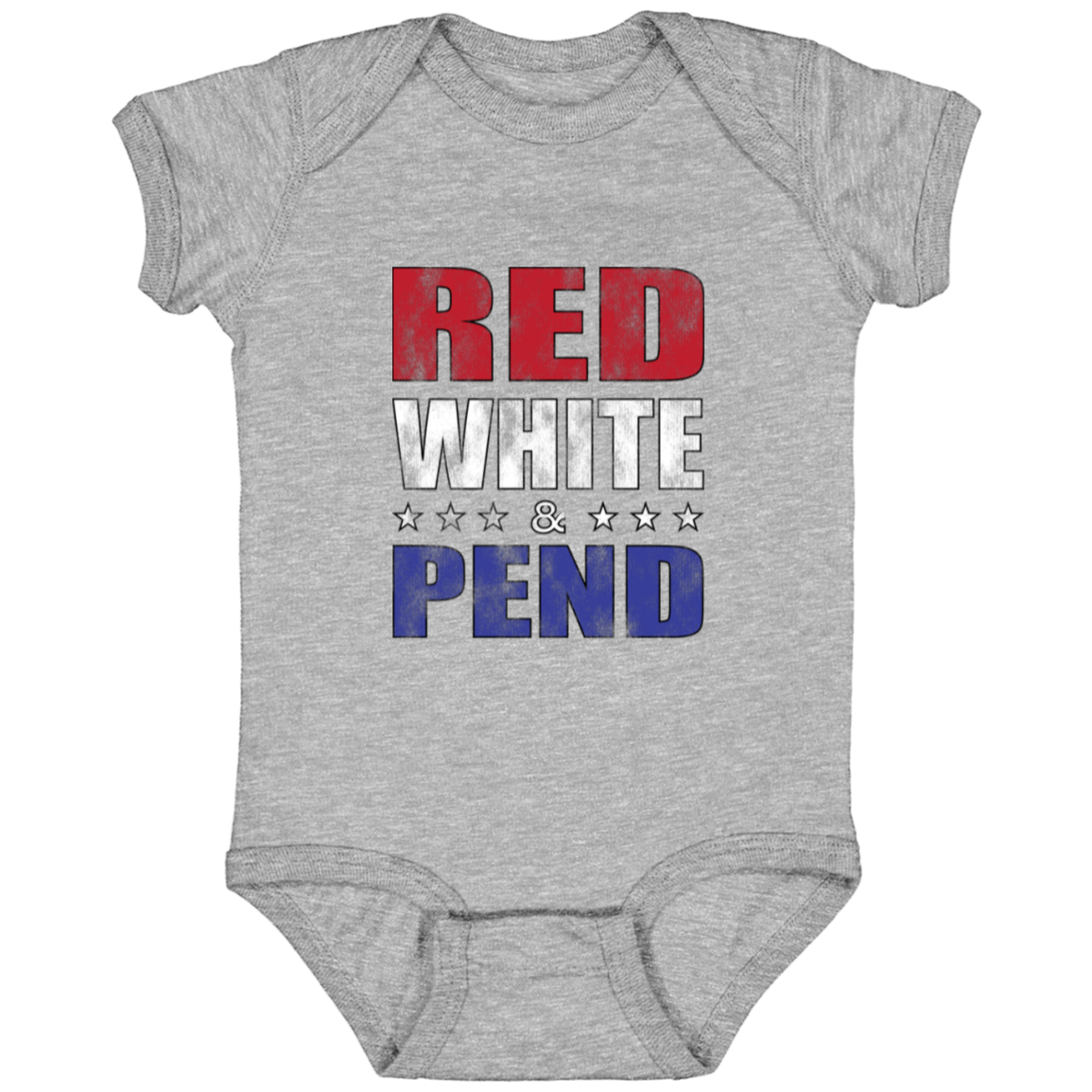 Red White & Pend Infant Onesie