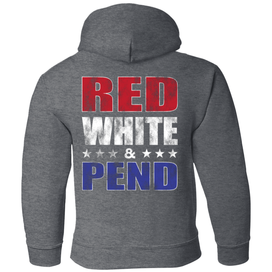 Red White & Pend (on Back) Youth Hoodie