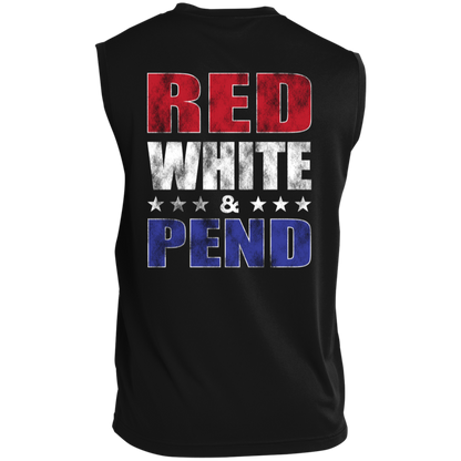 Red White & Pend (on Back) Sleeveless