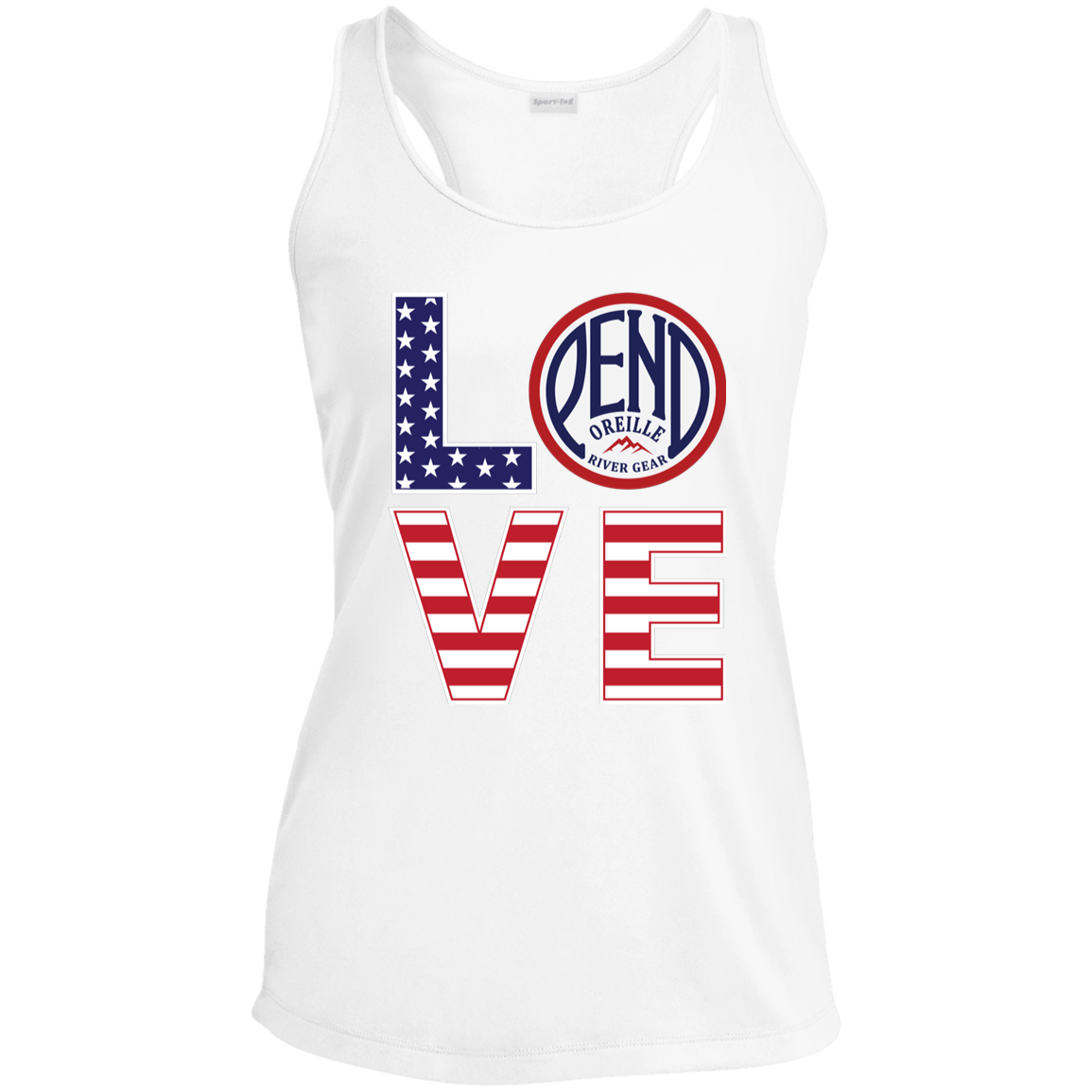 L.O.V.E. Pend Womens Racerback