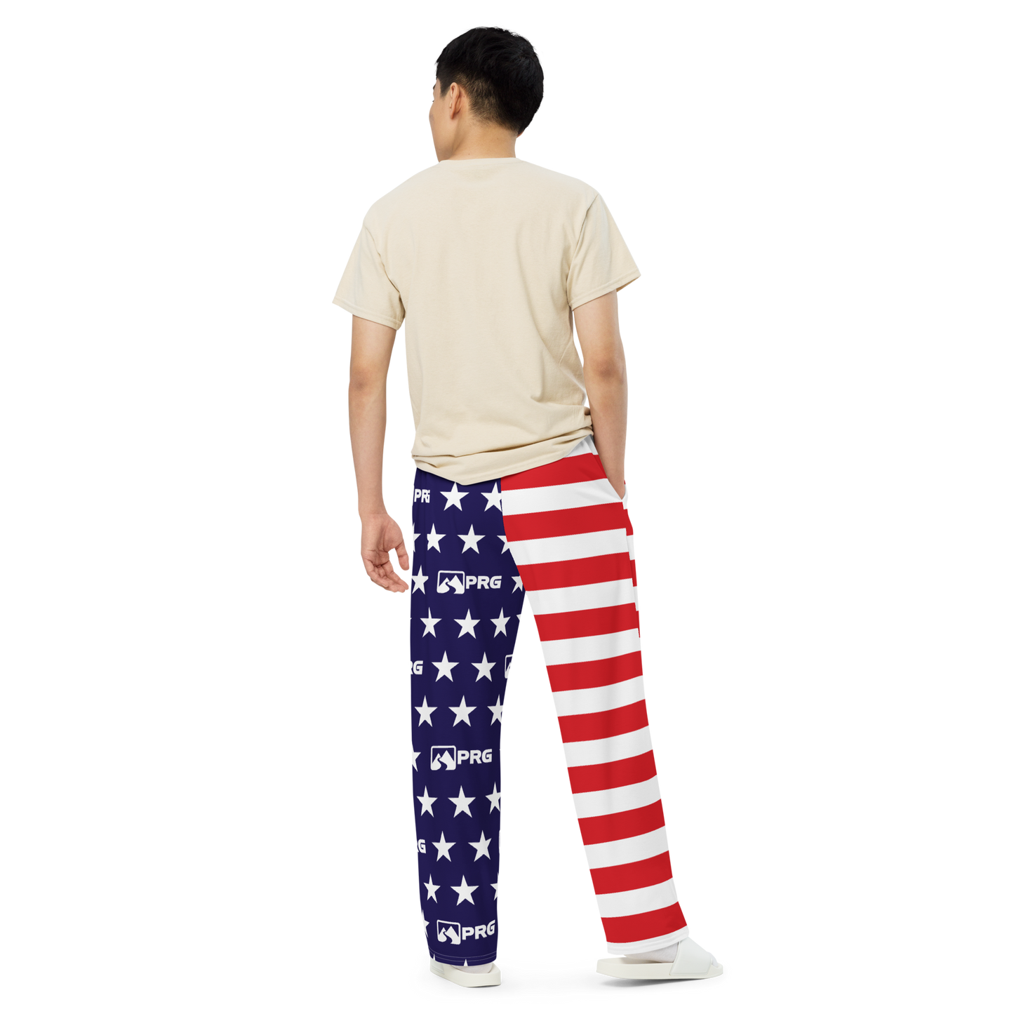 2024 Party Crew American Flag AOP AOP Wide-Leg Pants