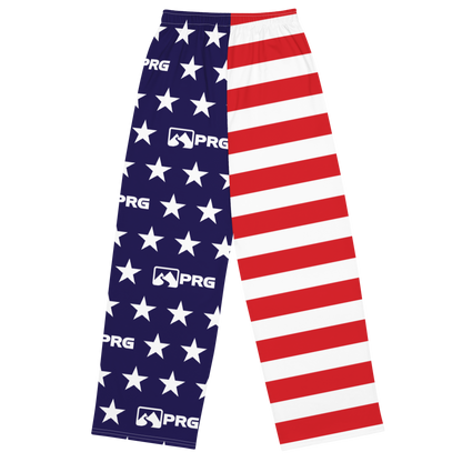 2024 Party Crew American Flag AOP AOP Wide-Leg Pants