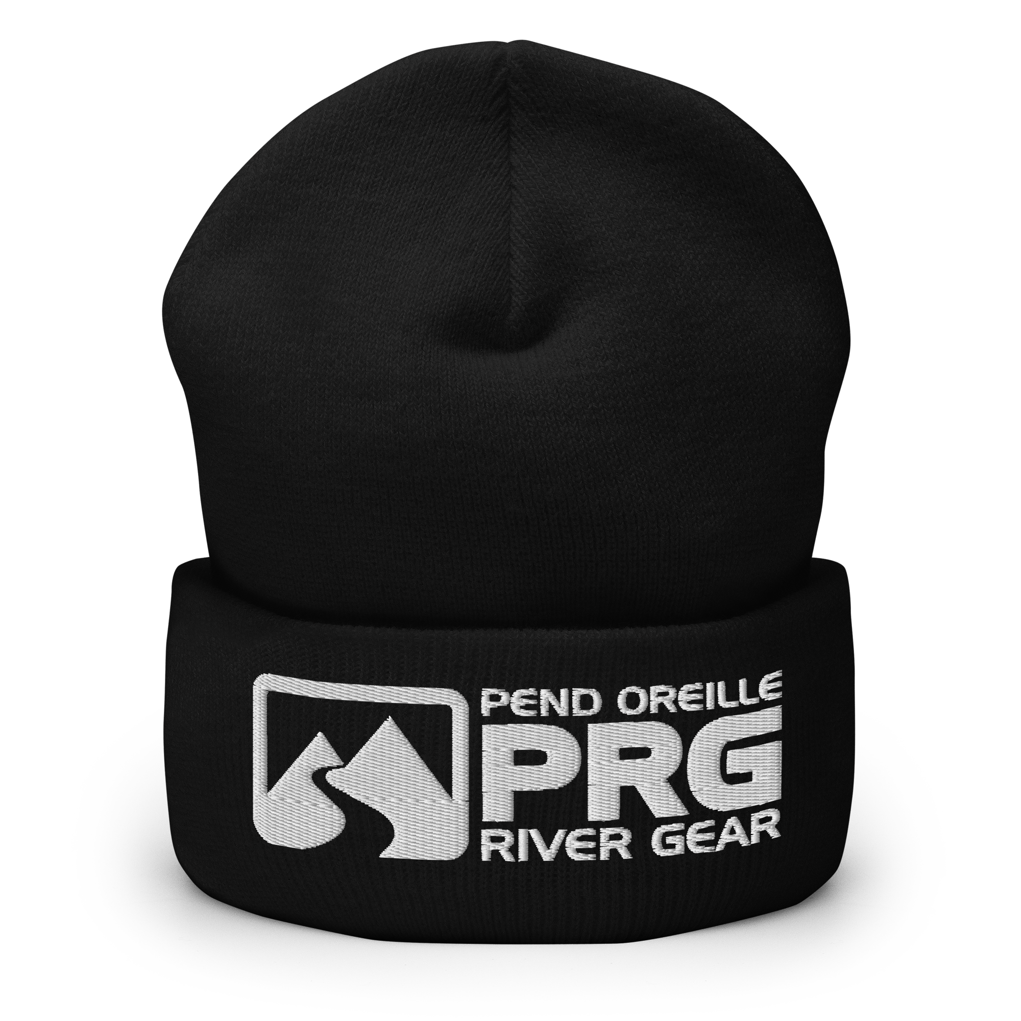 PRG Corporate Embroidered Cuffed Beanie (White/Black)