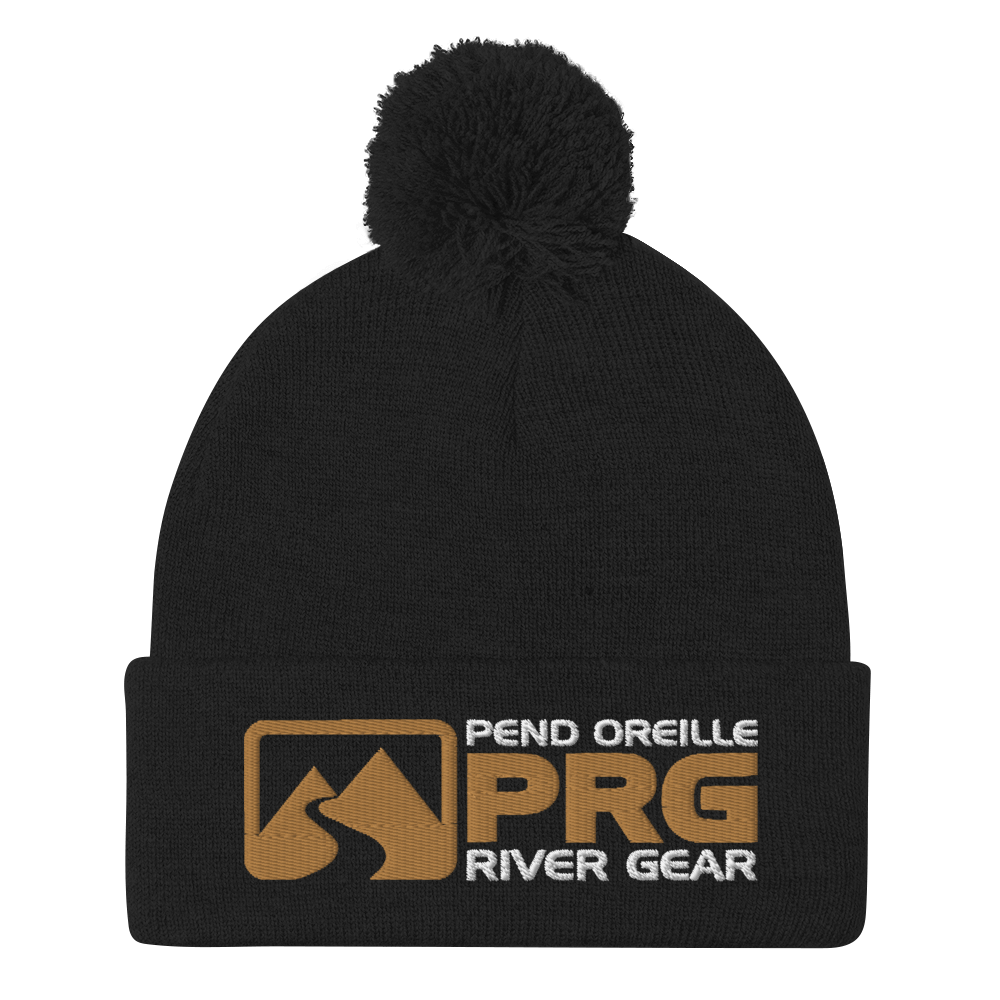 PRG Corporate Gold/White/Black Pom-Pom Beanie