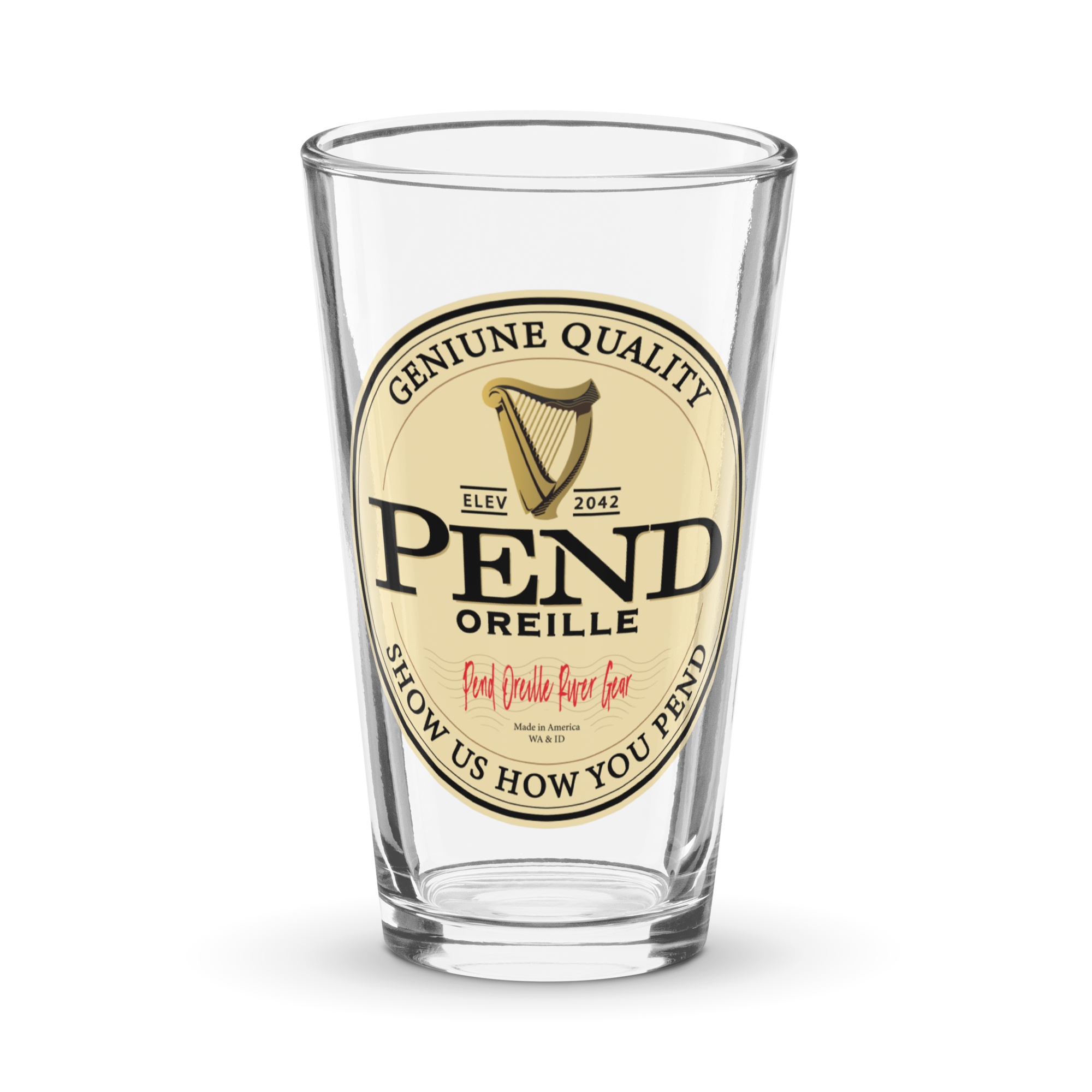 Extra Stout v2 Pint Glass